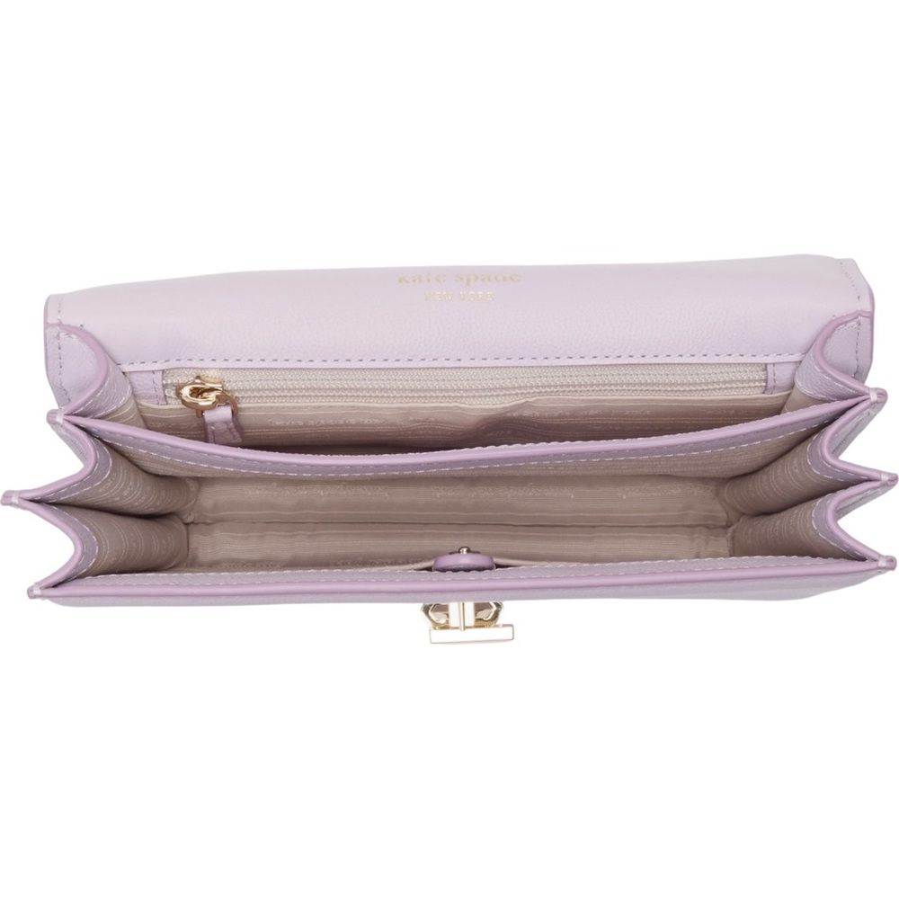 Kate Spade Purple Pebbled Leather 2 Way Shoulder Crossbody Bag - NWT Retail $378 - Picture 6 of 6